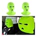 Suvnie 2 PCS Car Headrest Cover Personalized Funny Car Seat Full Face Mask Ski Mask Wrap Protection for Auto Front Seat Rest Decoration Universal Interior Car Accessories Fluorescent Yellow - Image 2