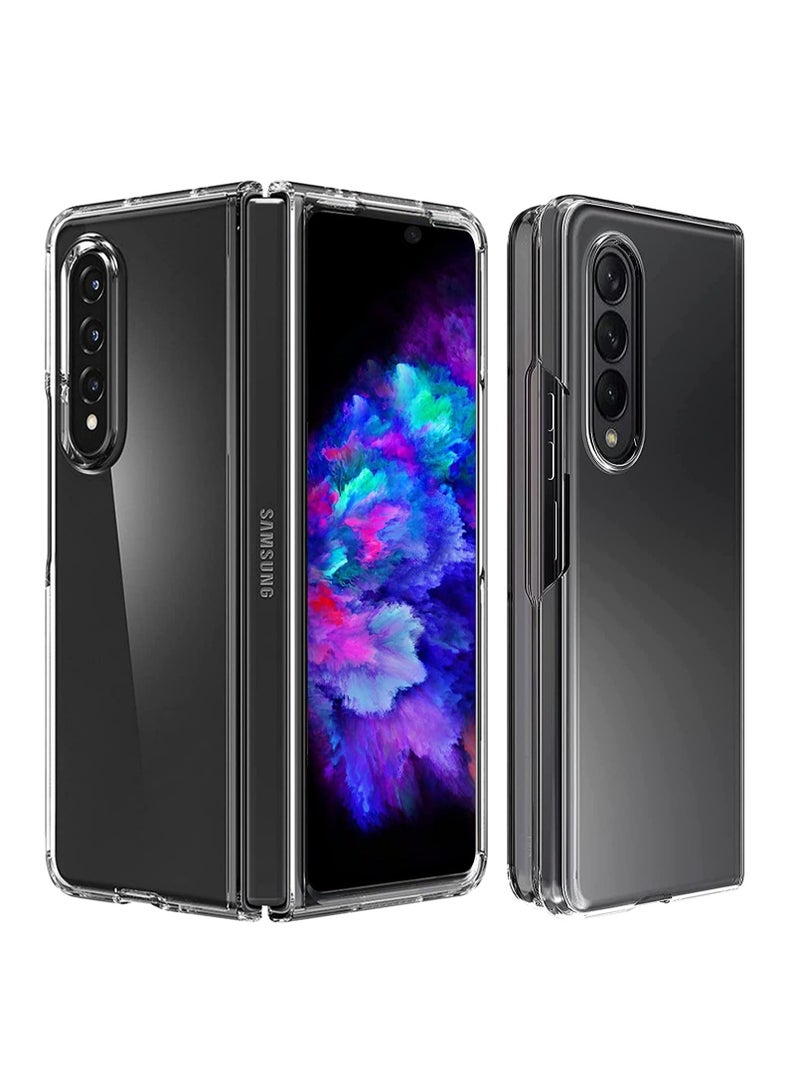 DUSALA Samsung Galaxy Z Fold 4 Case Slim Fit Hard Transparent PC Cover Shock-proof Bumper Phone Case for Samsung Galaxy Z Fold 4 5G 2022 Crystal Clear - Image 1