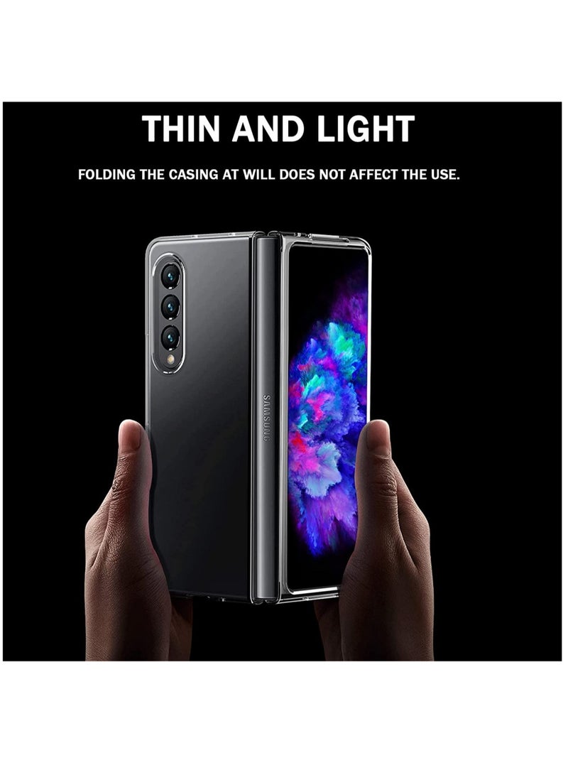 DUSALA Samsung Galaxy Z Fold 4 Case Slim Fit Hard Transparent PC Cover Shock-proof Bumper Phone Case for Samsung Galaxy Z Fold 4 5G 2022 Crystal Clear - Image 3