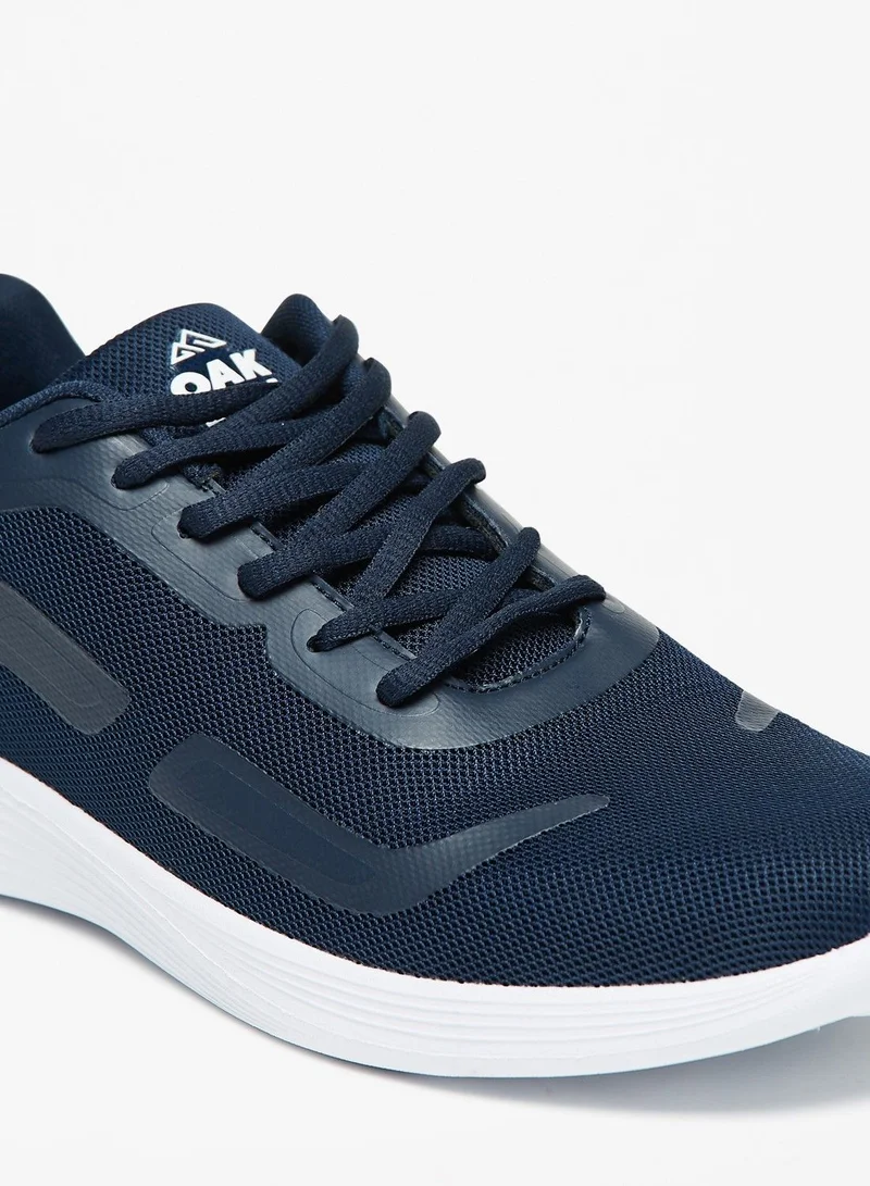 OAKLAN Textured Trainers with Lace-Up Closure