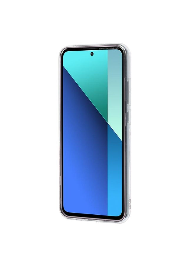جراب شفاف من مادة TPU بنمط رسم ملون لهاتف Xiaomi Redmi 13 4G (زهري زهري) - Image 4