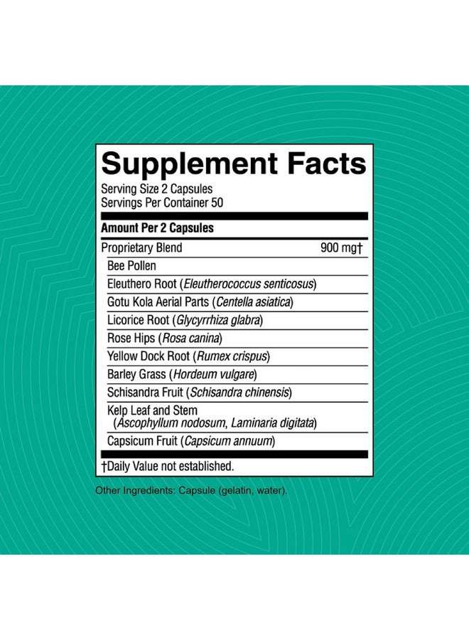 Nature's Sunshine Energ V 100 Capsules - Image 3