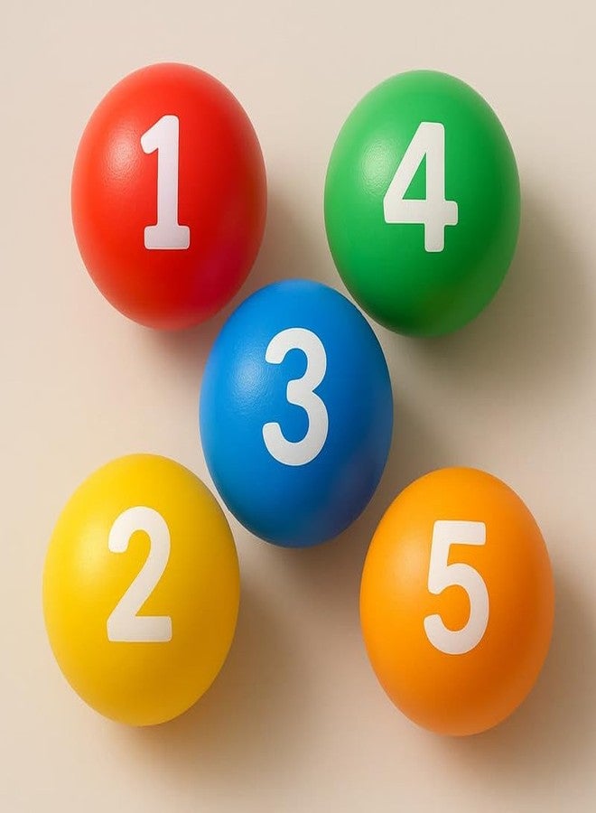 EEVOVEE 12345 Number Printed Balls for Kids Learning and Play – 4cm, 50 Pcs, | Colourful Number Balls 1 to 5 for Preschool, Counting Games, BPA-Free and Non-Toxic, ISI 9873 Safety Certified - Image 3