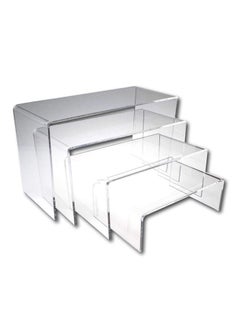 واي آند دي Acrylic Risers Display Clear Showcase Shelf Figures Buffets Cupcakes Jewelry Stands for Table Decorations  - Image 2