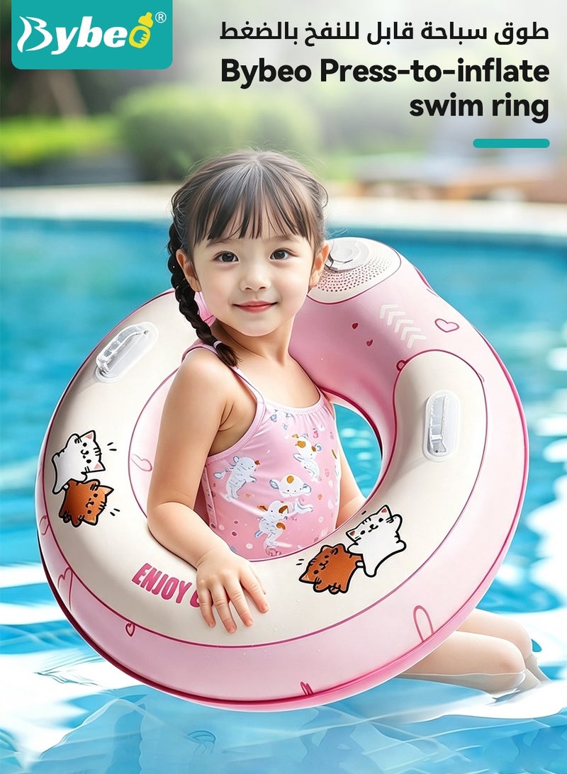 Bybeo Toddler Pool Float, Kids Swimming Ring, Inflatable Baby Pool Floats Swim Circle with Double Airbag, Children Float Tube Toy For Beach Lake River Water Pool For Boys Girls 20-40kg - Image 2