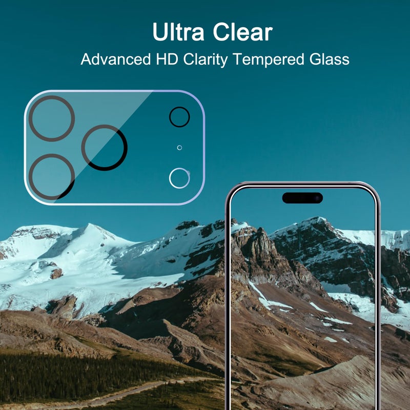 Ailun 3 Pack Camera Lens Protector for iPhone 17 Pro,Tempered Glass,9H Hardness,Ultra HD,Anti-Scratch,Case Friendly,Does not Affect Night Shots[Not for iPhone 17/17 Pro Max/iPhone Air] - Image 4