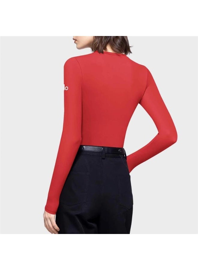 Alo Yoga Solid Color Crew Neck Long Sleeve T-Shirt - Versatile and Stylish