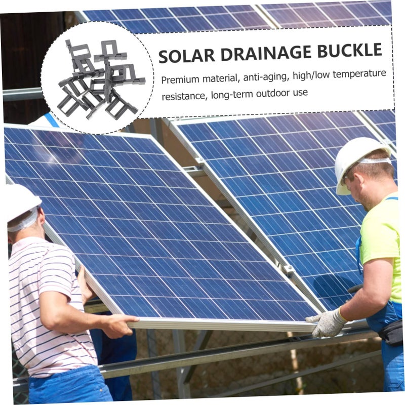 Housoutil 10 Pcs Solar Panel Water Drain Clips Auto Release Stagnant Water Removal Clamp - Image 5