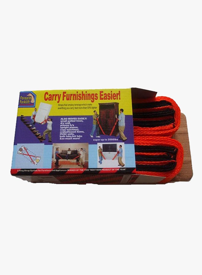 NIBEMINENT Moving And Lifting Strap Red 55inch  - Image 2