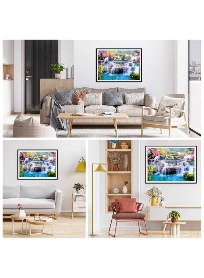 Bukela DIY Waterfall Diamond Painting Set 5D Diamond Art Adults Children Fantasy Diamond Painting Pictures 5D Landscape Diamond Art Waterfall Diamond Painting Set Cross Embroidery Painting Kits 30 x 40 cm - Image 5