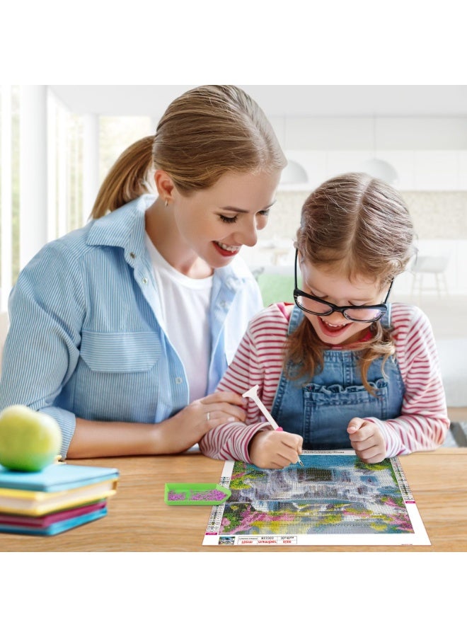 Bukela DIY Waterfall Diamond Painting Set 5D Diamond Art Adults Children Fantasy Diamond Painting Pictures 5D Landscape Diamond Art Waterfall Diamond Painting Set Cross Embroidery Painting Kits 30 x 40 cm - Image 2