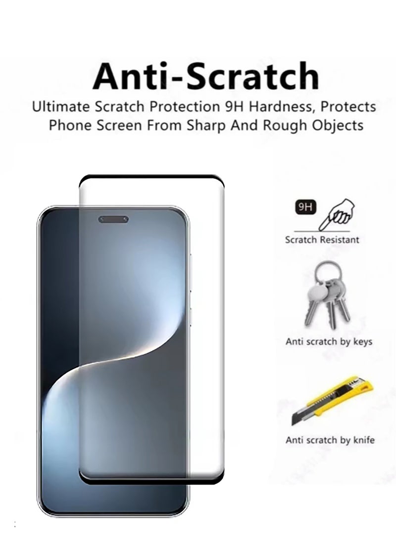 QIRG 2 Pack Honor Magic7 Pro Screen Protector with Ultra Hardness Anti-Scratch Bubble Free Easy Installation Case Friendly Tempered Glass Screen Film - Image 3