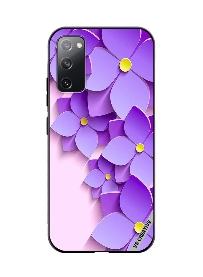 VR CREATIVE Protective Case Cover For Samsung Galaxy S20 FE 5G Flower Design Multicolour - Image 1