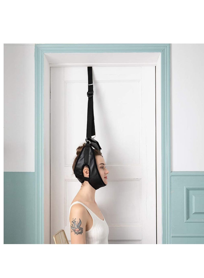 KASTWAVE Cervical Neck Traction Device for Home Use, Portable Over Door Device for Neck Pain Relief, Overhead Traction Stretcher Home Physical Therapy for Arthritis, Disc Bulges and Spinal Decompression, Black - Image 2