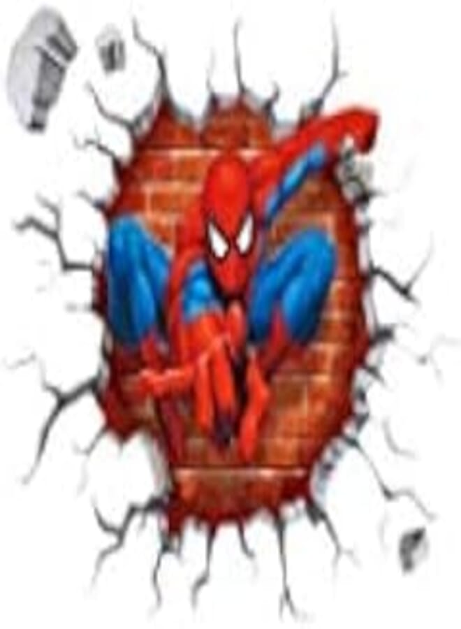 Other Kids Bedrooms Decorative Multi Color Spider-Man 3D wall Sticker