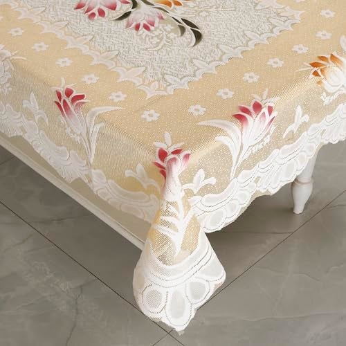 Homerz Premium Center Table Cloth, Soft Cotton Knitting Fabric (Spring-101, 40x60- Center Table) - Image 2