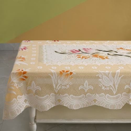 Homerz Premium Center Table Cloth, Soft Cotton Knitting Fabric (Spring-101, 40x60- Center Table) - Image 3