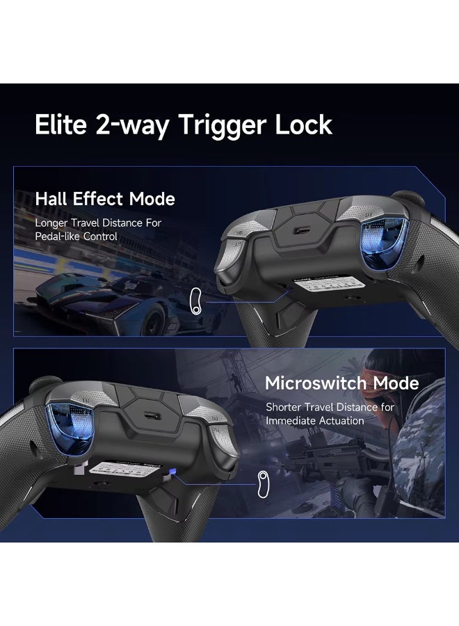 EasySMX D10 Wireless Gamepad Bluetooth Game Controller Compatible with PC/Switch/Phone/Steam, TMR Sticks, Charging Dock - Image 3
