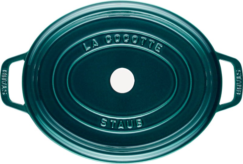Staub La Cocotte 6 QT. Oval Dutch Oven - Limited Edition Teal - Image 5