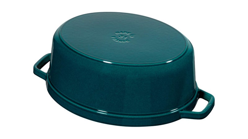 Staub La Cocotte 6 QT. Oval Dutch Oven - Limited Edition Teal - Image 3