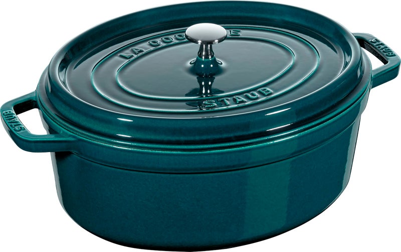 Staub La Cocotte 6 QT. Oval Dutch Oven - Limited Edition Teal - Image 1