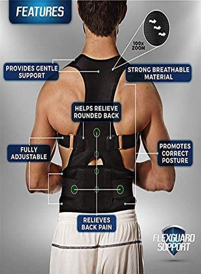 IKTU Back Brace Posture Corrector | Improves Posture and Provides Lumbar Support | Best Fully Adjustable Support Brace | for Lower and Upper Back Pain | Men and Women (S (62-74cm) - Image 2