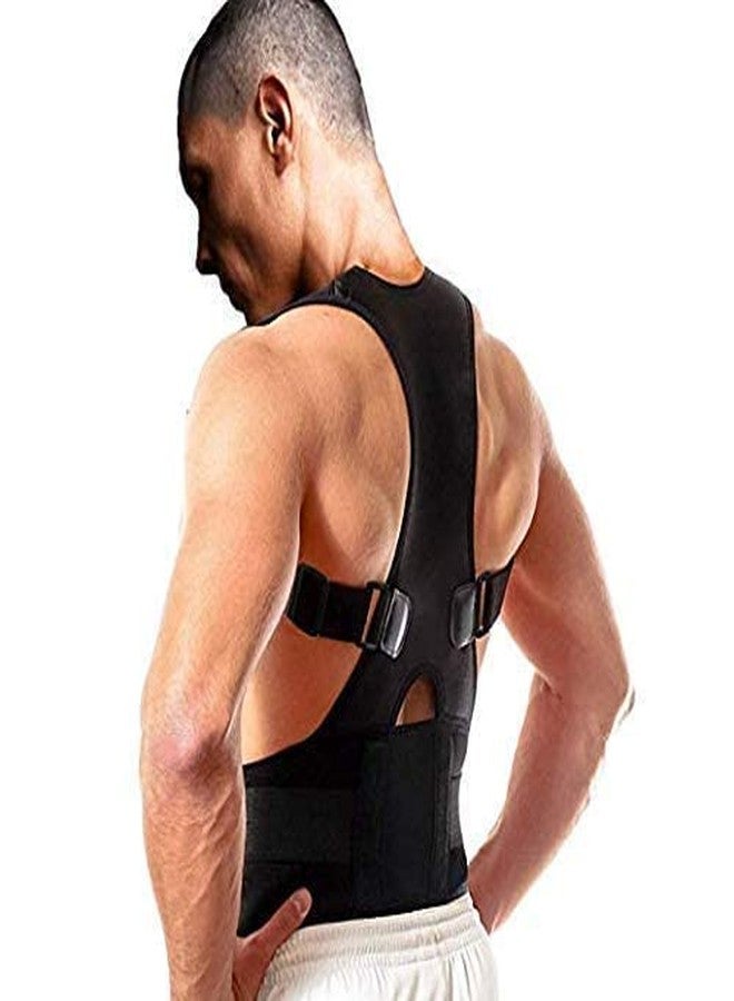 IKTU Back Brace Posture Corrector | Improves Posture and Provides Lumbar Support | Best Fully Adjustable Support Brace | for Lower and Upper Back Pain | Men and Women (S (62-74cm) - Image 1