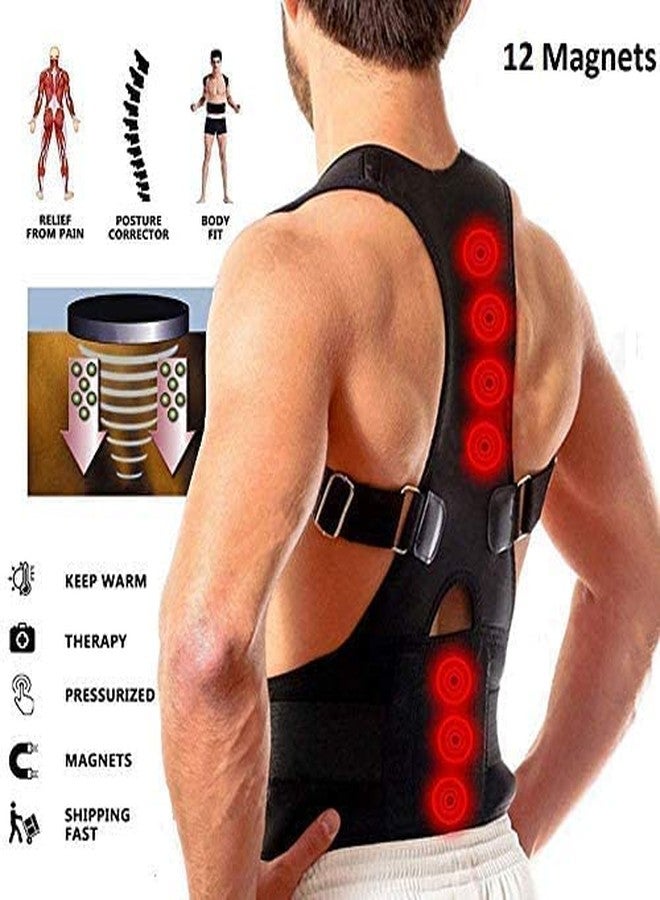 IKTU Back Brace Posture Corrector | Improves Posture and Provides Lumbar Support | Best Fully Adjustable Support Brace | for Lower and Upper Back Pain | Men and Women (S (62-74cm) - Image 3