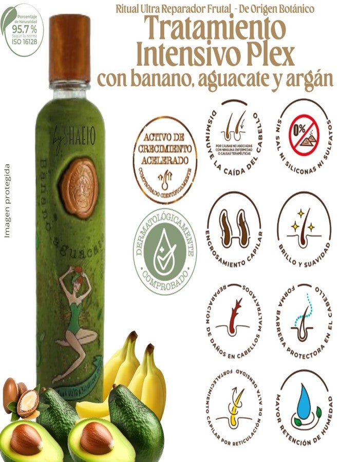 SHAEIO RITUAL BOTANICO KIT2 Acelerador de Crecimiento y Ultrareparador S.O.S. Shampoo de Romero + Tratamiento Intensivo PLEX con Banano y Aguacate 100% Colombiano - Image 5