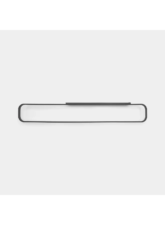 brabantia Mindset Textured Feel Sleek Contemporary Look Towel Rail Dark Grey 4.1 x 56 x 8.6 cm 303562