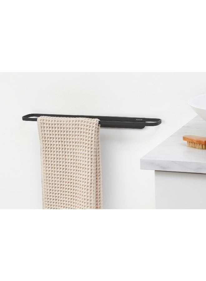 brabantia Mindset Textured Feel Sleek Contemporary Look Towel Rail Dark Grey 4.1 x 56 x 8.6 cm 303562 - Image 4
