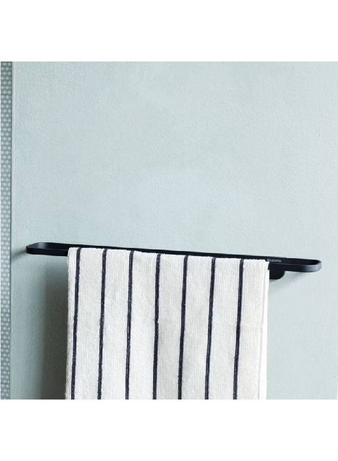 brabantia Mindset Textured Feel Sleek Contemporary Look Towel Rail Dark Grey 4.1 x 56 x 8.6 cm 303562 - Image 3