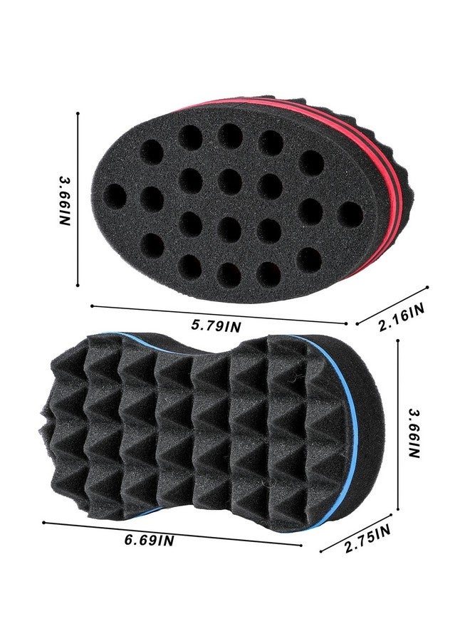 Supaze Upaze 3Pcs Hair Sponge Set For Men Women Curl Brush Twist Sponge For Afro Curls With Metal Afro Pick - Image 5