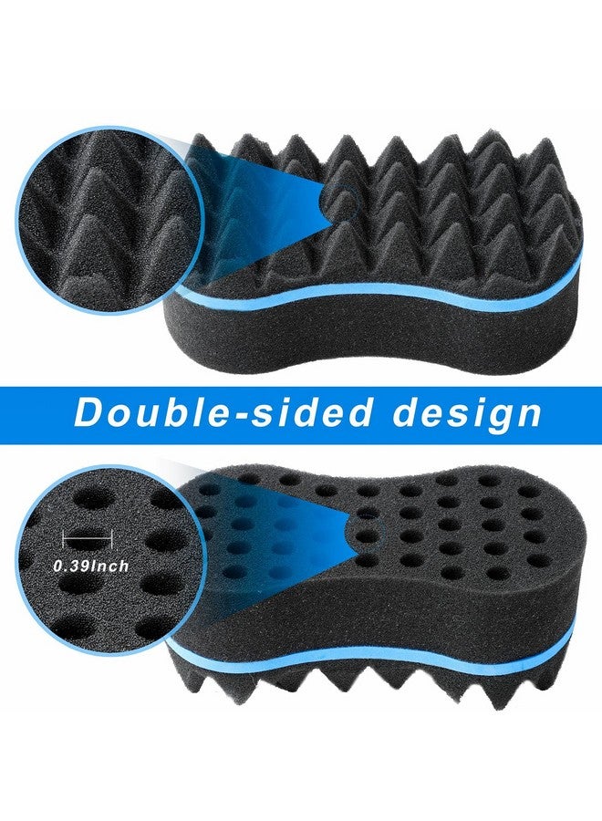 Supaze Upaze 3Pcs Hair Sponge Set For Men Women Curl Brush Twist Sponge For Afro Curls With Metal Afro Pick - Image 4