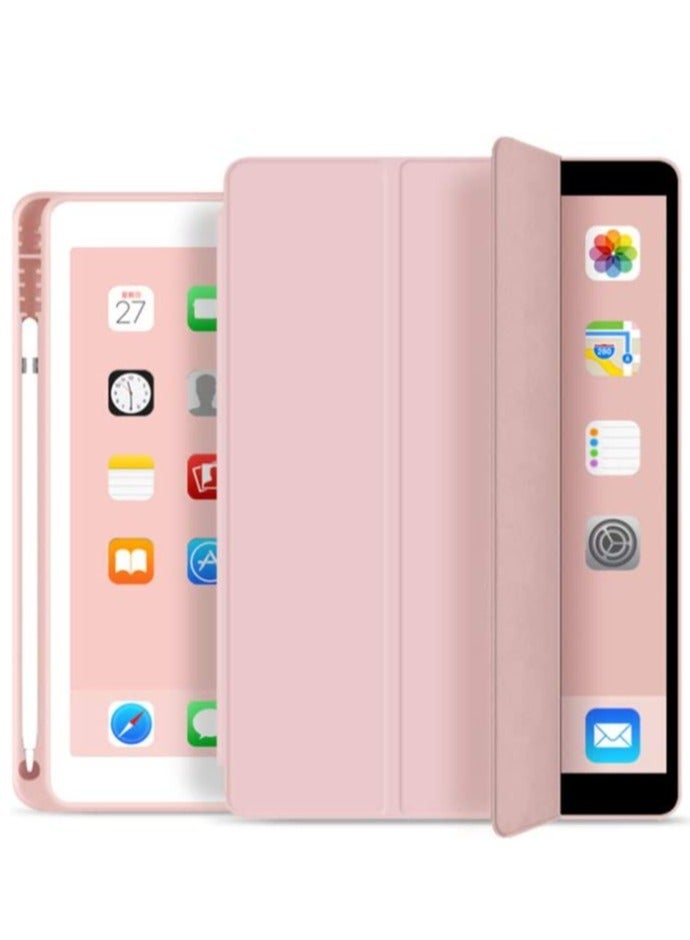 ELTRAZONE Soft Smart Case with Pencil Holder Foldable Stand Compatible with iPad 10.2 Inch 9th / 8th / 7th Generation 2021/2020 / 2019, iPad Air 3rd Generation, iPad Pro 10.5 Inch (Deep Navy Blue) - Image 1