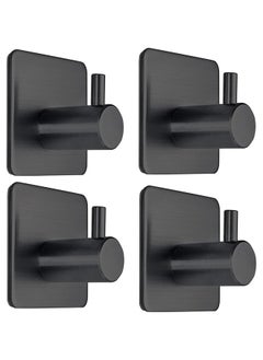 CityRiya-Long Adhesive Hook Self Adhesive Wall Hooks Heavy Duty Waterproof Adhesive Hooks for Hanging Towel Holder Coat Hooks Wall Mounted for Bathroom Kitchen  - Image 1