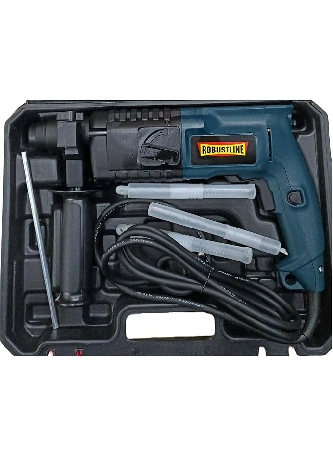 ROBUSTLINE Robustline 500W SDS Rotary Hammer Drill – 2-Function Electric Power Tool for Drilling & Hammering in Concrete, Wood, and Masonry  - Image 3