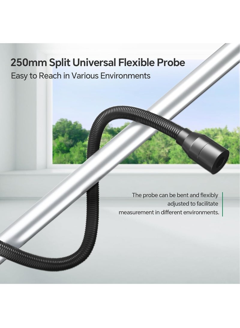 NOYAFA Halogen Gas Detector Air Condition Refrigerant Leak Detector 0-1000ppm Halogen Freon Leak Detector HVAC CFCs HCFCs HFCS R12 R22 R134a R410a with 25cm Probe High Sensitivity 3 Alarm Types - Image 4