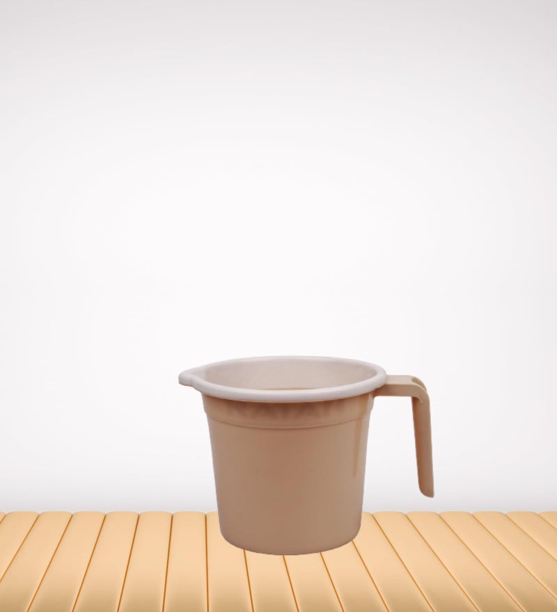 Regalo Plastic Bathroom Mug (1Ltr, Ivory) - Image 2