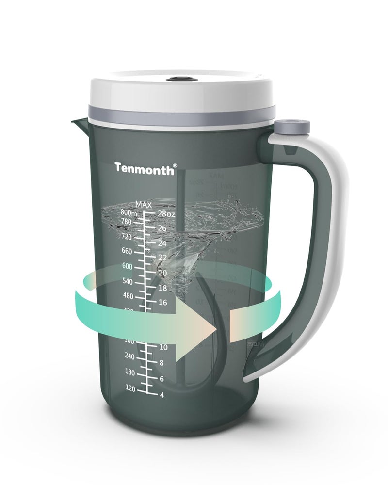Tenmonth Electric Baby Formula Mixer Pitcher, Fast Baby Formula Maker with No Drip Spout & Locking Lid, Motorized 28oz Clump-Free Mixing, No Air Bubbles, BPA-Free & Portable for Travel - Image 1