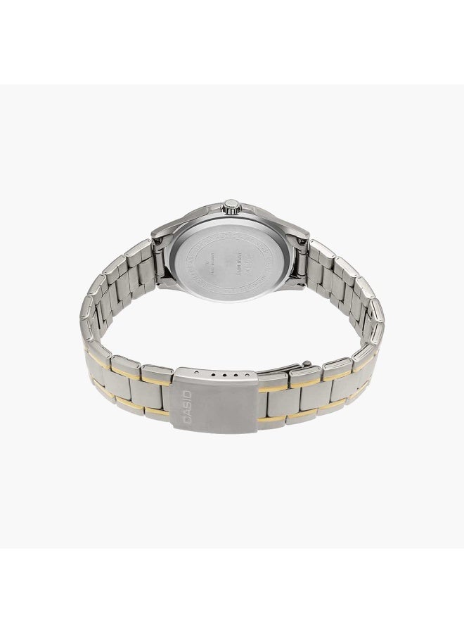 كاسيو ساعة كاسيو إنتايسر MTP-1381G-1AVDF للرجال بمينا أسود وخاصية عرض التاريخ واليوم - Image 3