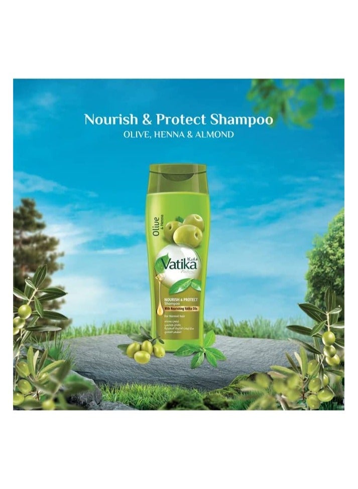 فاتيكا شامبو طبيعي للشعر العادي 400 مل (زيتون وحناء) - Image 2