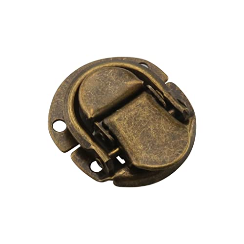 DGBRSM 2pcs Retro Antique Bronze Toggle Buckle Latch Clasp with Screws for Small Wooden Jewelry Box Suitcase Cabinet, Bronze - Image 4