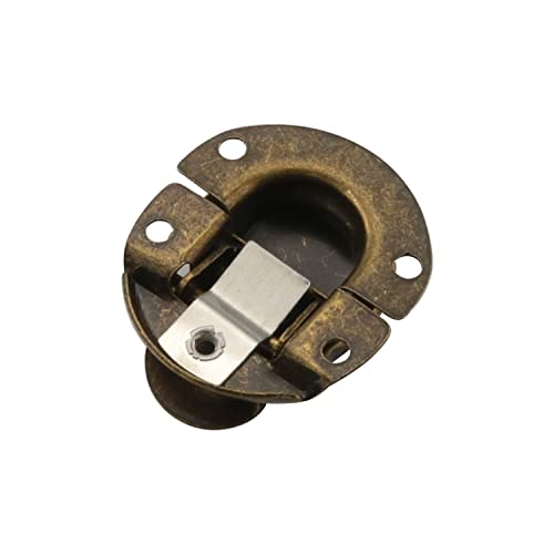 DGBRSM 2pcs Retro Antique Bronze Toggle Buckle Latch Clasp with Screws for Small Wooden Jewelry Box Suitcase Cabinet, Bronze - Image 5