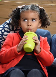bbluv 4 In 1 Silicone Toddler Straw Sippy Cup With Lid And Straw, Lime  - Image 5