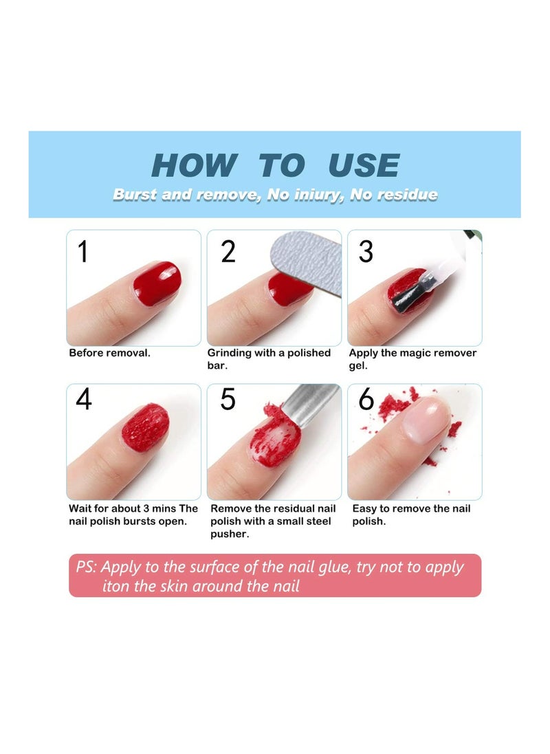 Remy Belle Magical Remover Gel Polish No Need for Foil Soaking or Wrapping (2 Pack)  - Image 2