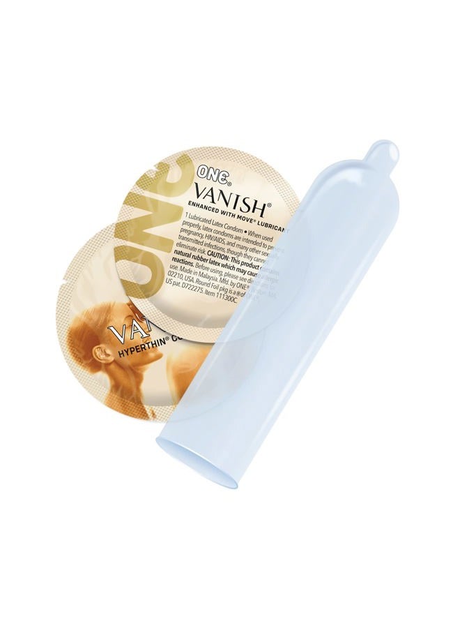 ONE Condoms Vanish Hyperthin | Ultra Thin Latex Condoms 100 Pack - Image 2