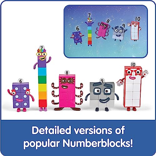hand2mind Numberblocks Friends Six to Ten, Action Figure Set, Toy Figures & Playsets, Small Figurines for Kids, Counting Blocks, Numbers for Toddlers, Math Toys, Kids Birthday Gifts﻿ - Image 3
