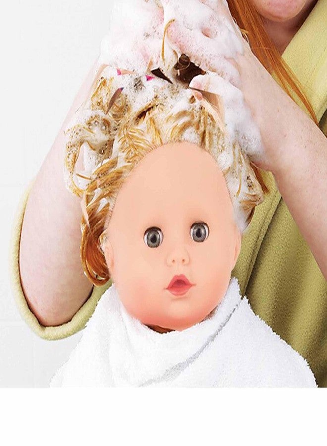 Götz Gotz Cosy Aquini 13" Soft Cloth Bath Baby Doll with Blond Hair and Blue Sleeping Eyes - Image 2