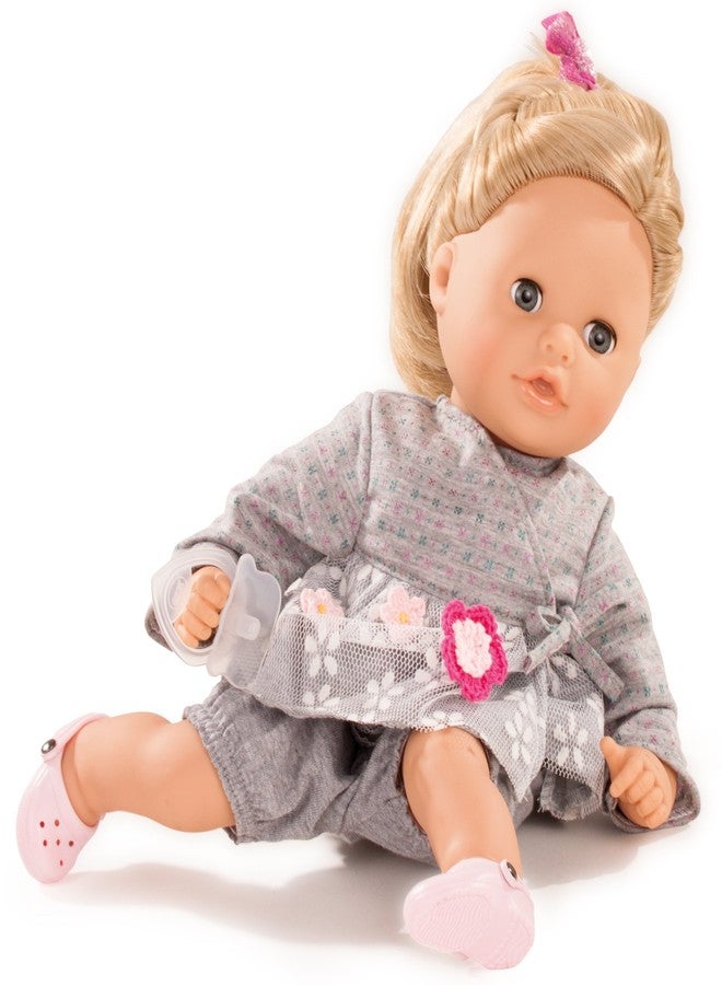 Götz Gotz Cosy Aquini 13" Soft Cloth Bath Baby Doll with Blond Hair and Blue Sleeping Eyes - Image 1